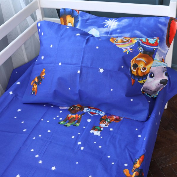 Фото - Комплект постельного белья детский MirSon 110x140 см 17-0794 Paw Patrol Winter blue Ranforce Elite (2200011428536)